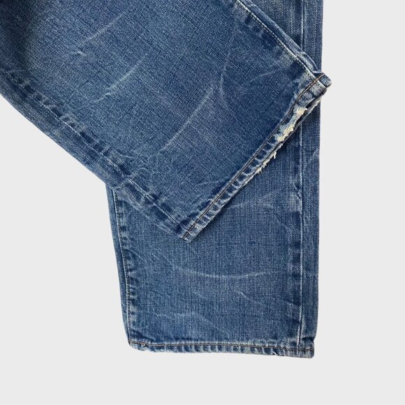 Ralph Lauren Denim & Supply Jeans Medium Wash Mens 36X30 Straight-Leg Distressed - Picture 7 of 9